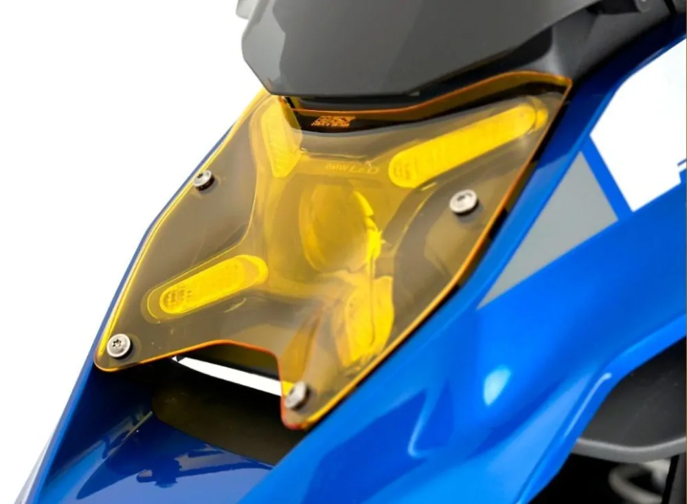 Ochranné plexi světlometu motocyklu WRS WRS HEADLIGHT PROTECTION pro BMW R 1300 GS rok 2024, barva žlutá