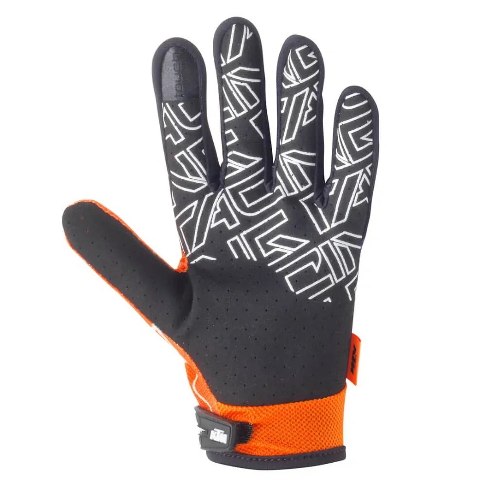 Dětské motokrosové textilní rukavice KTM KIDS GRAVITY-FX GLOVES modrá/oranžová/bílá, pár
