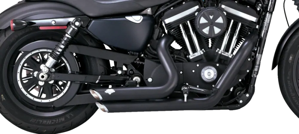 Kompletní výfuk Vance & Hines Shortshots Staggered  S-SHT pro Harley-Davidson XL rok 2014-2022 barva černá