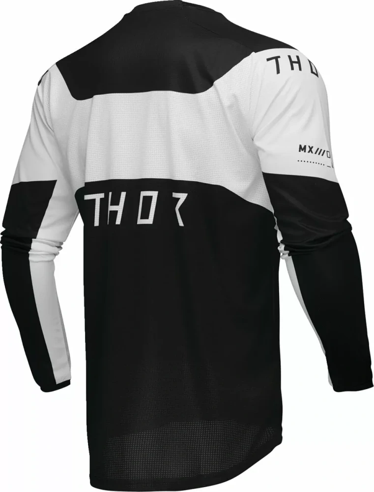 Motokrosový / enduro dres THOR LAUNCHMODE STORM barva bílá/černá