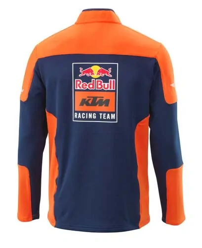 Mikina z funkčního materiálu se stojáčkem KTM REPLICA TEAM HALFZIP SWEATER  modrá/oranžová