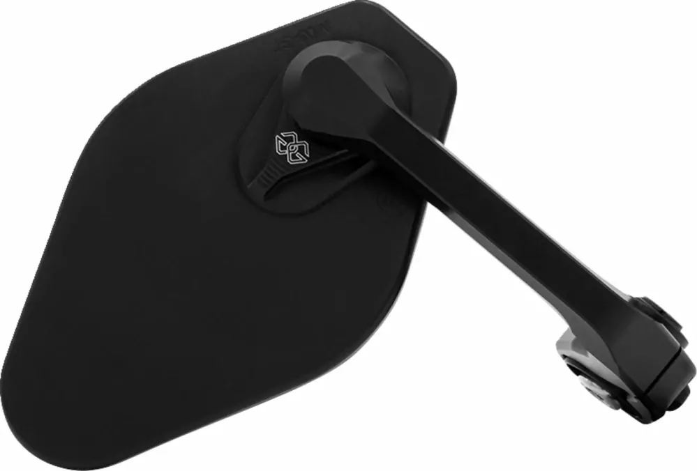 Motocyklové zpětné zrcátko do řidítek / zrcátko motocyklu GILLES TOOLING GT MIRROR STRATOS SYM M03-02-BD - barva černá - 1 kus - L / P