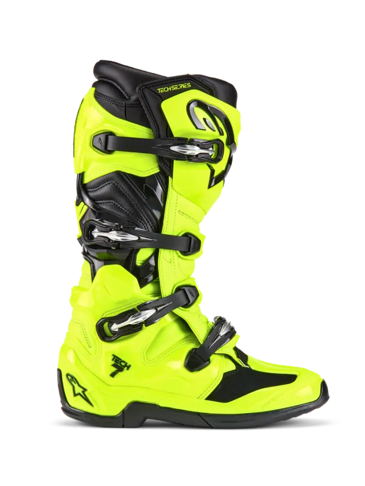 Motokrosové boty / mx obuv ALPINESTARS TECH 7 , 2012025-551  barva žlutá fluo/černá 