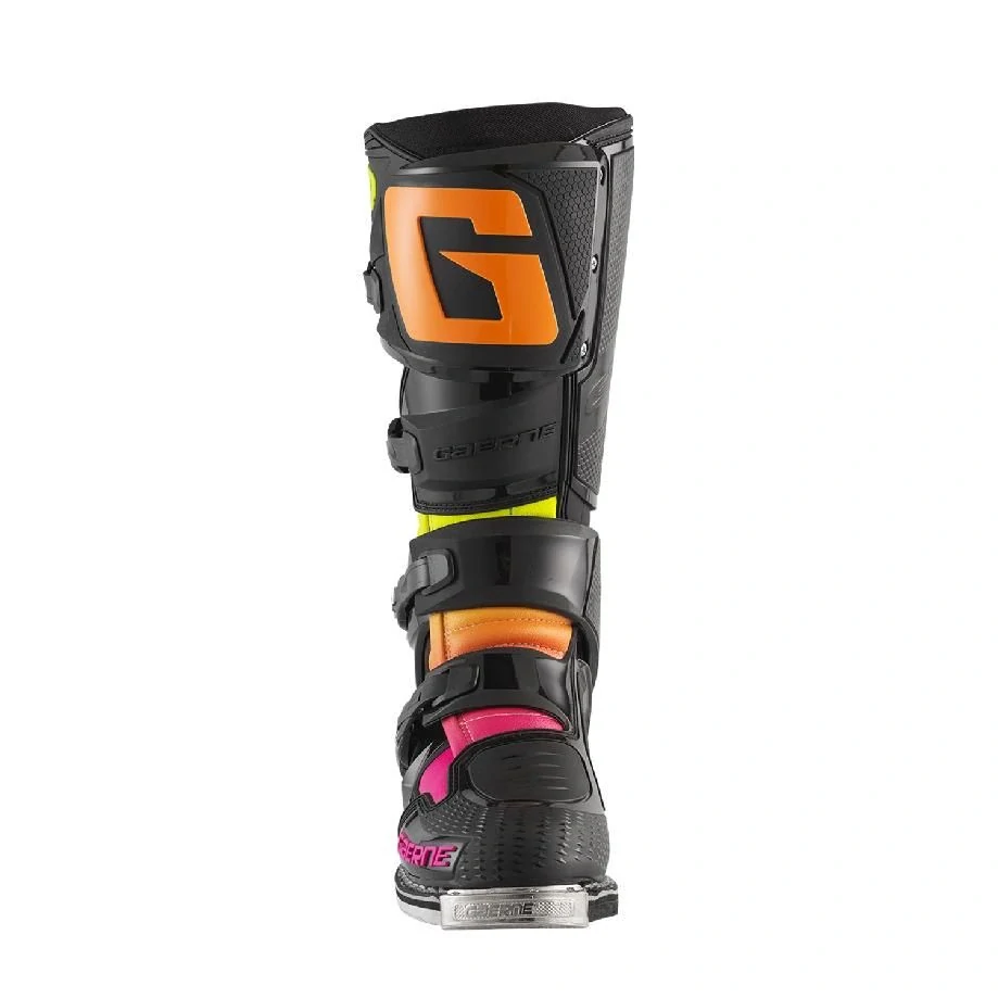 a Motokrosové boty Gaerne SG 12 LIMITOVANÁ EDICE černá/oranžová/žlutá/pink velikost 46