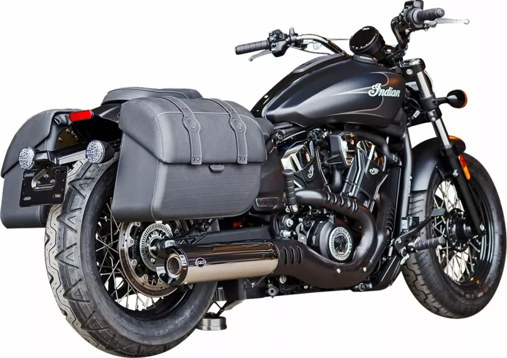 Koncovky výfuku S&S CYCLE S&S CYCLE GRAND NATIONAL 550-1122 pro motocykl INDIAN SCOUT SPORT 1250 ABS rok 2025, barva stříbrná