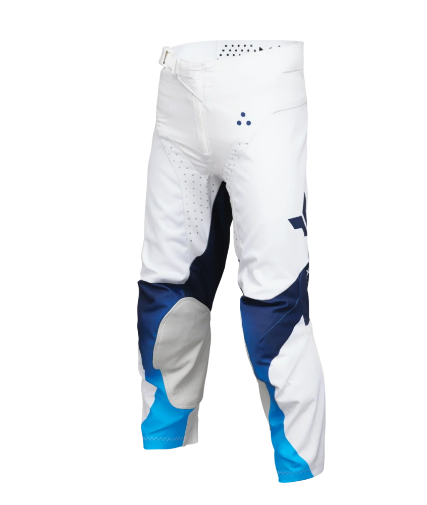 Dětské motokrosové - enduro kalhoty THOR LAUNCHMODE STORM barva navy/modrá/bílá