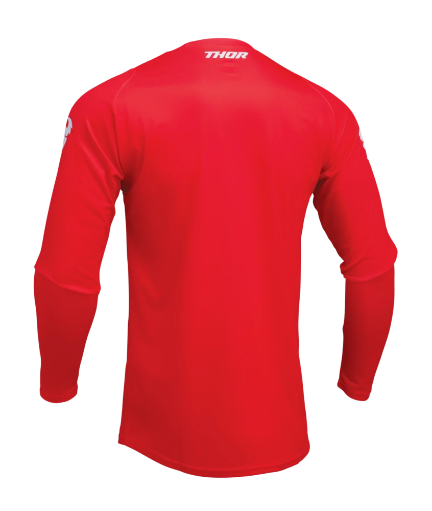 A Dětský motokrosový komplet kalhot a dresu THOR SECTOR RACEWEAR MINIMAL ČERVENÁ VELIKOST 26 + L