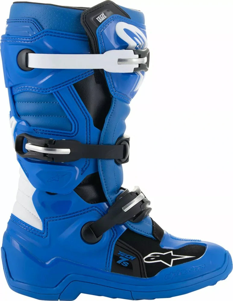 Dětské motokrosové boty / MX obuv ALPINESTARS TECH 7S barva černá/modá