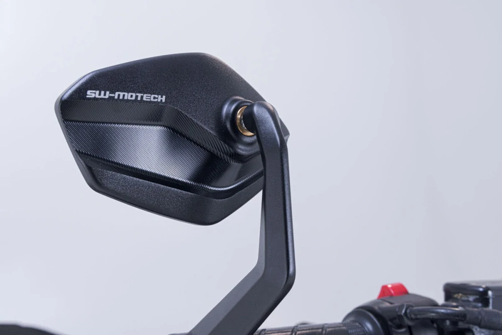 Zpětné zrcátka motocyklu do konců řidítek SW MOTECH  BAR END MIRROR pro Kawasaki Z900 ZR900PA2  rok 2022-2024, pár  