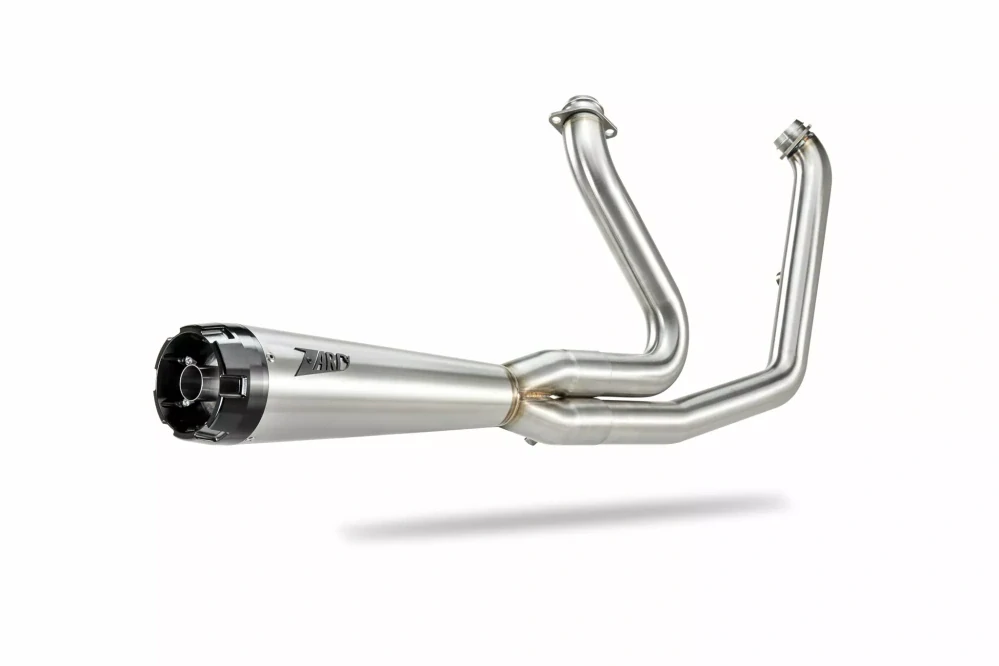 Výfukový systém motocyklu ZARD FULL KIT EXHAUST SYSTEM 2:1 pro motocykl HARLEY DAVIDSON STREET BOB 114 rok 2017-2024 viz popis, barva stainless steel / saténový chrom