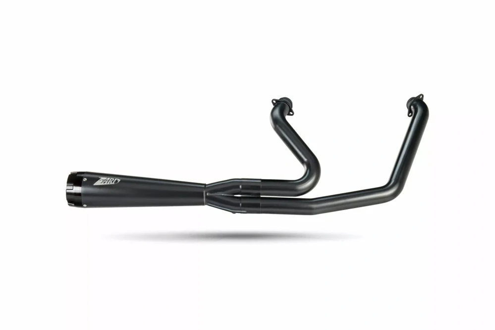 Výfukový systém motocyklu ZARD FULL KIT EXHAUST SYSTEM 2:1 pro motocykl HARLEY DAVIDSON BREAKOUT / FAT BOY rok 2017-2024 viz popis, barva černá matná / černá koncovka