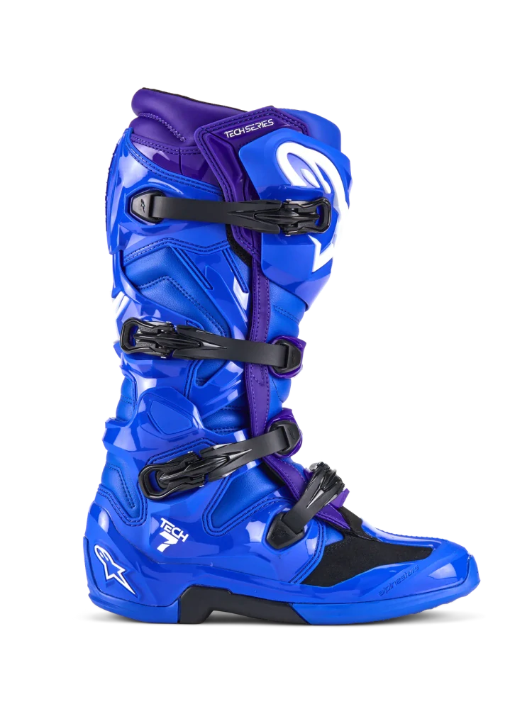 A Motokrosové boty / mx obuv ALPINESTARS TECH 7 , 2012025-70 barva modrá/fialová velikost US 10 / EU 44,5