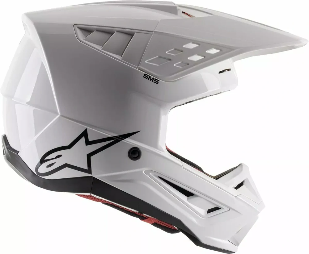 Motokrosová přilba ALPINESTARS SM5 ( SM-5 , S-M5 ) 8303023-2180 SOLID bílá