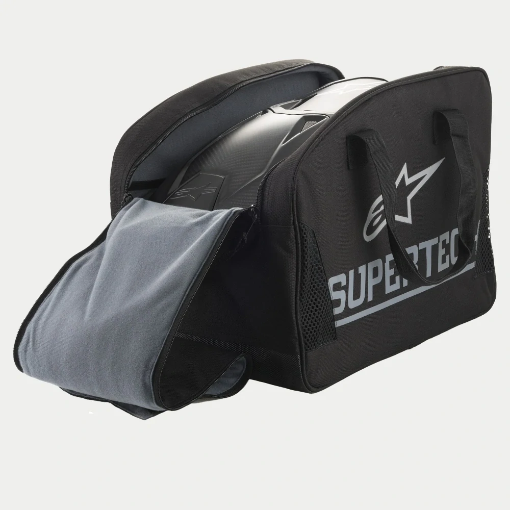 Textilní taška / brašna na přilbu/helmu ALPINESTARS BAG HELMET SM-10 S-RIGID 8989019-10 černá/bílá 