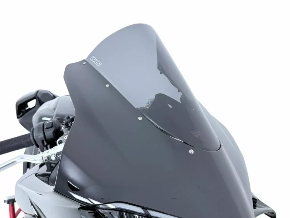 Motocyklové plexi / čelní plexi motocyklu WRS WINDSCREEN RACE DU034F pro DUCATI PANIGALE V4 rok 2025 barva kouřová