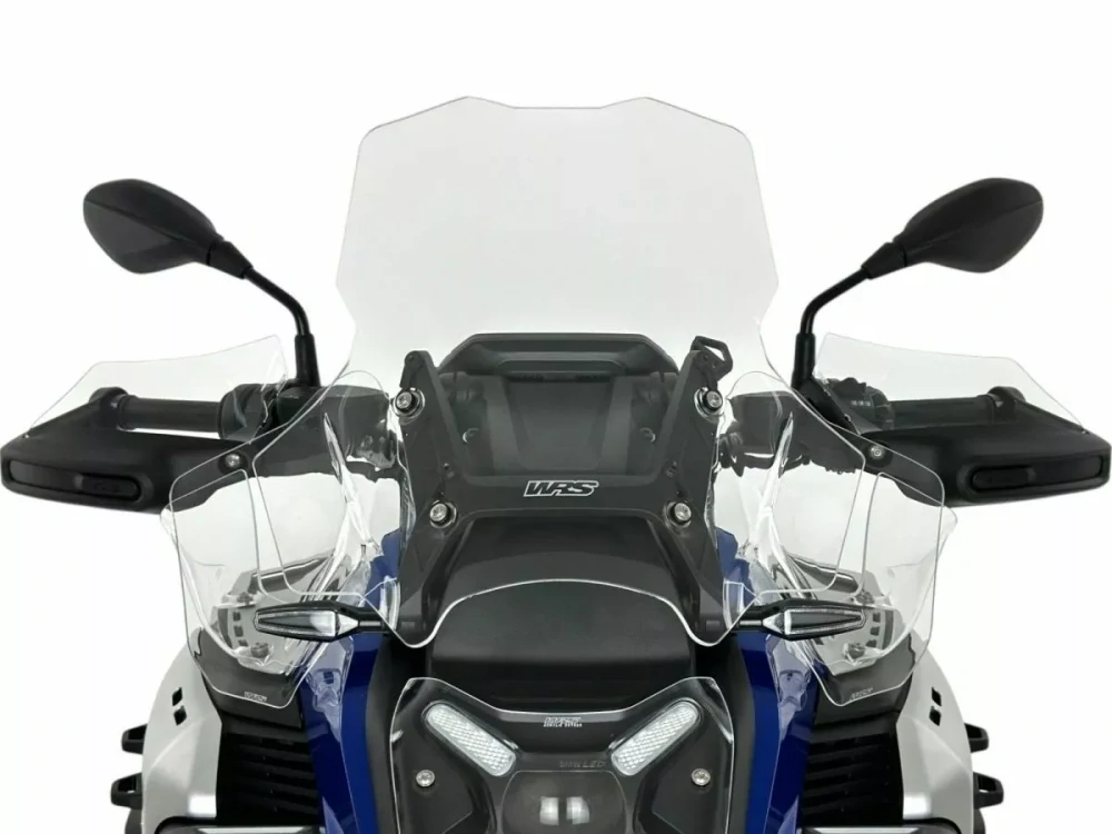 Motocyklové plexi / čelní plexi motocyklu WRS WINDSCREEN CAPONORD PLUS TRANSPARENT RADAR BM108T pro BMW R 1300 GS ADV rok 2024 barva čirá