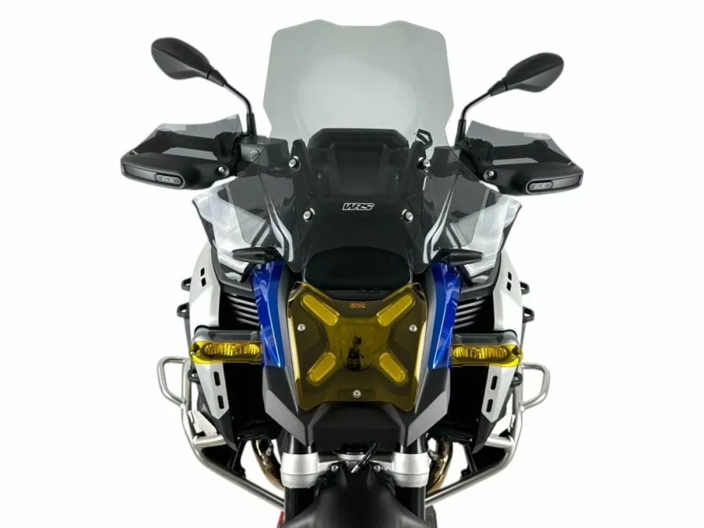 Motocyklové plexi / čelní plexi motocyklu WRS WINDSCREEN CAPONORD PLUS TRANSPARENT RADAR BM108F pro BMW R 1300 GS ADV rok 2024 barva kouřová