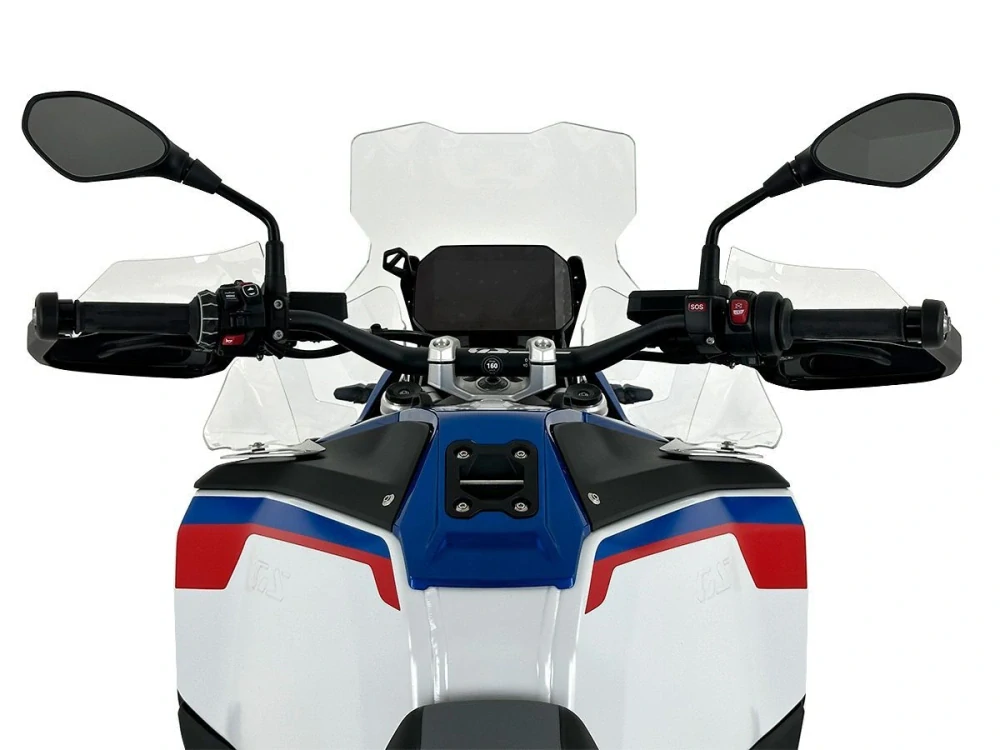 Motocyklové plexi / čelní plexi motocyklu WRS WINDSCREEN TOURING PLUS TRANSPARENT RADAR BM109T pro BMW R 1300 GS ADVENTURE rok 2024 barva čirá