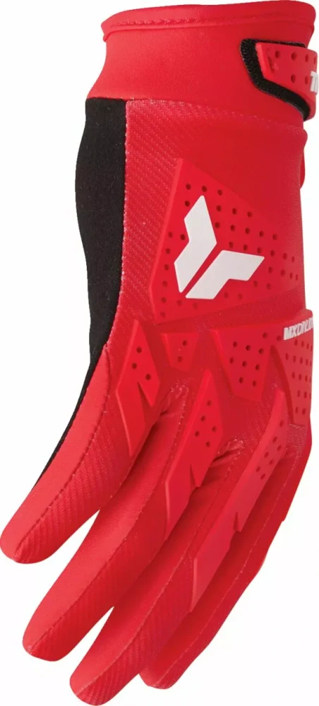 Motokrosové / enduro / mtb rukavice THOR LAUNCHMODE XP barva červená/černá