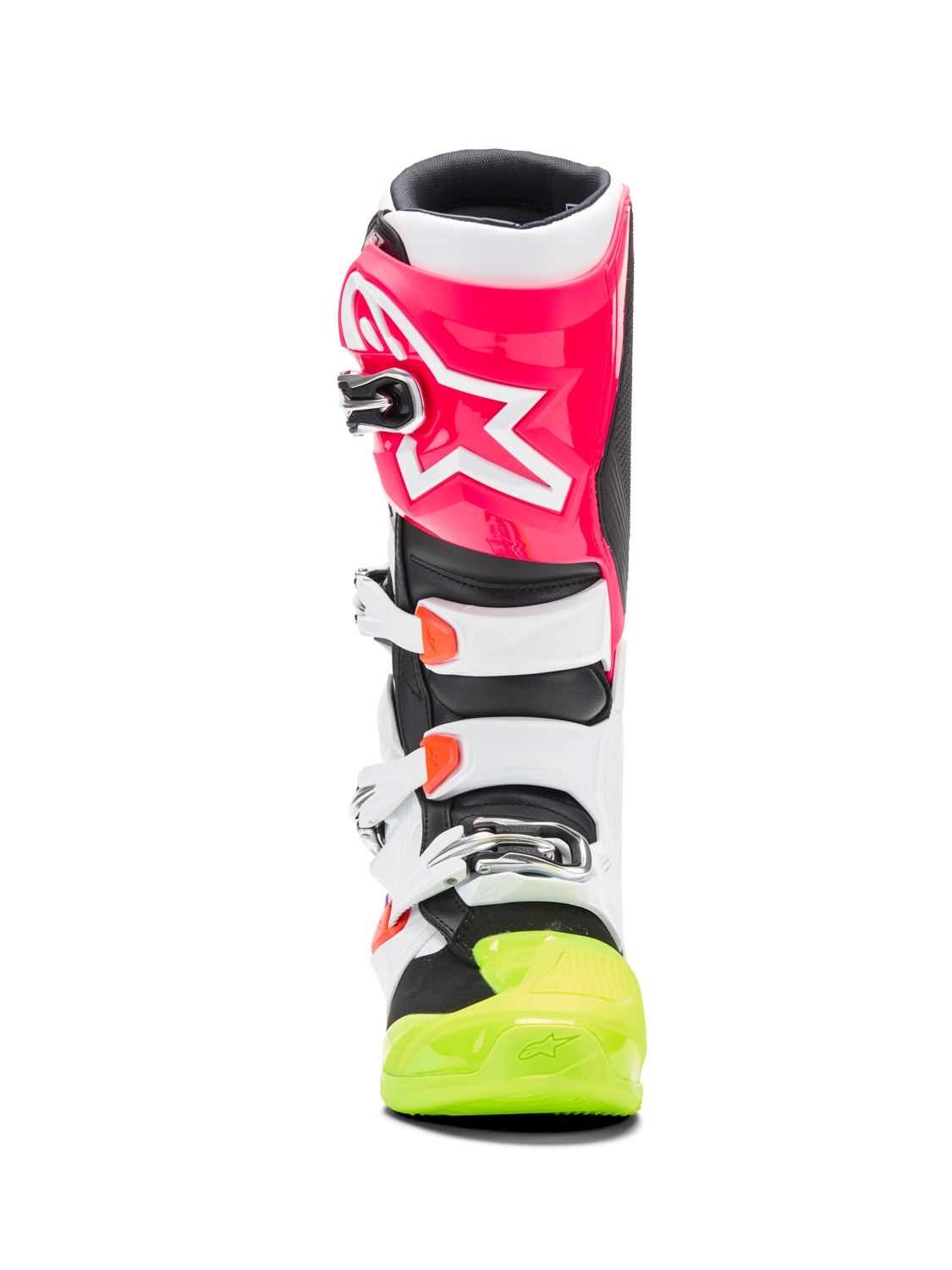 A Motokrosové boty / mx obuv ALPINESTARS TECH 7 LIMITOVANÁ EDICE HAY barva multicolor (bílí/žlutá fluo/modrá/růžová/oranžová,fialová) velikost 44,5