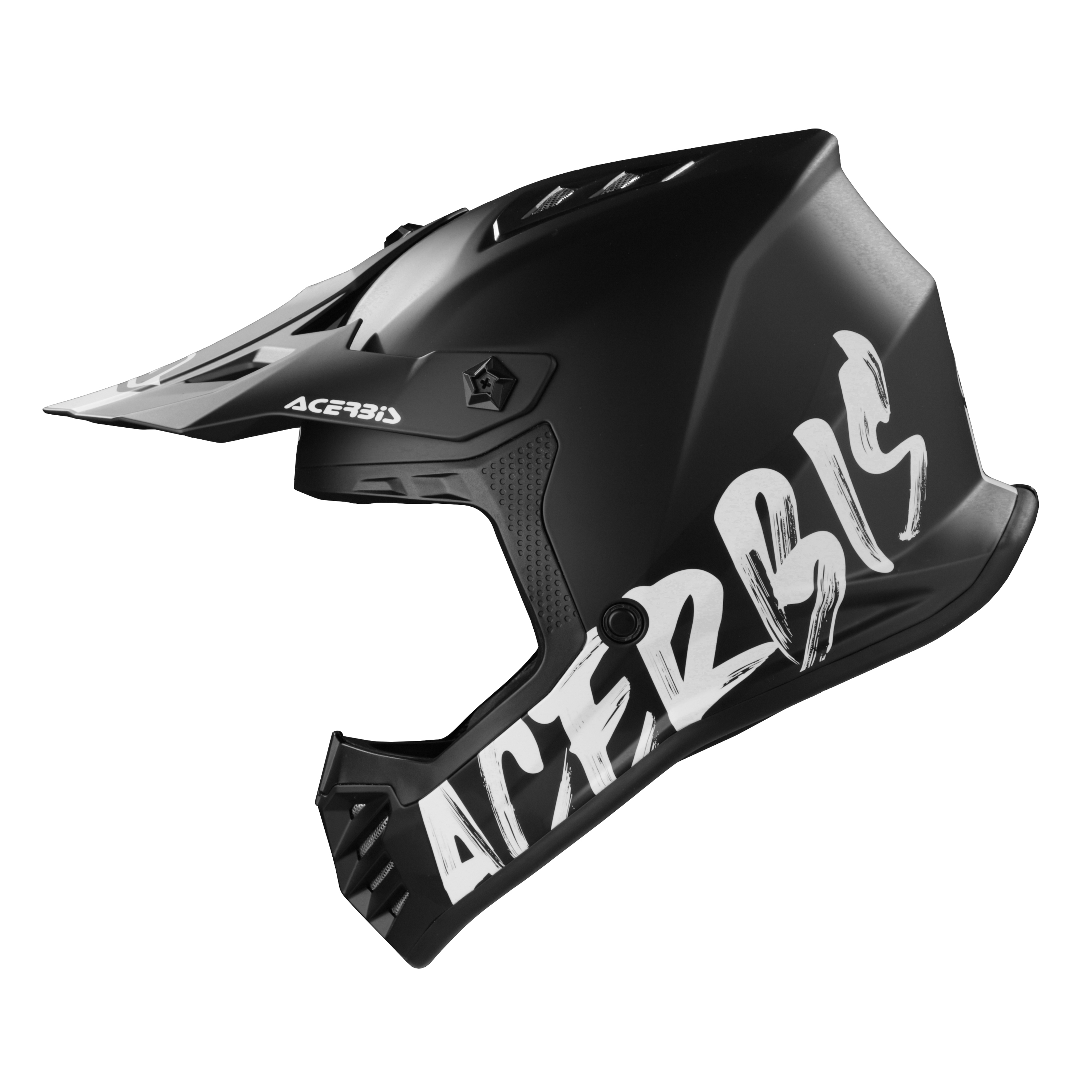 a Dětská motokrosová přilba / MX helma ACERBIS PROFILE JUNIOR barva metallic matná černá/bílá velikost XL