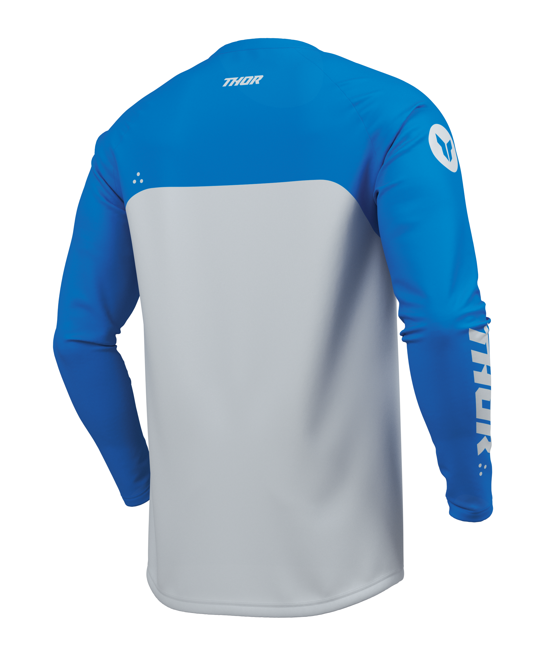 A Dětský motokrosový komplet kalhot a dresu THOR RIDEMODE RACEWEAR MENACE barva modrá/bílá velikost 20+XS