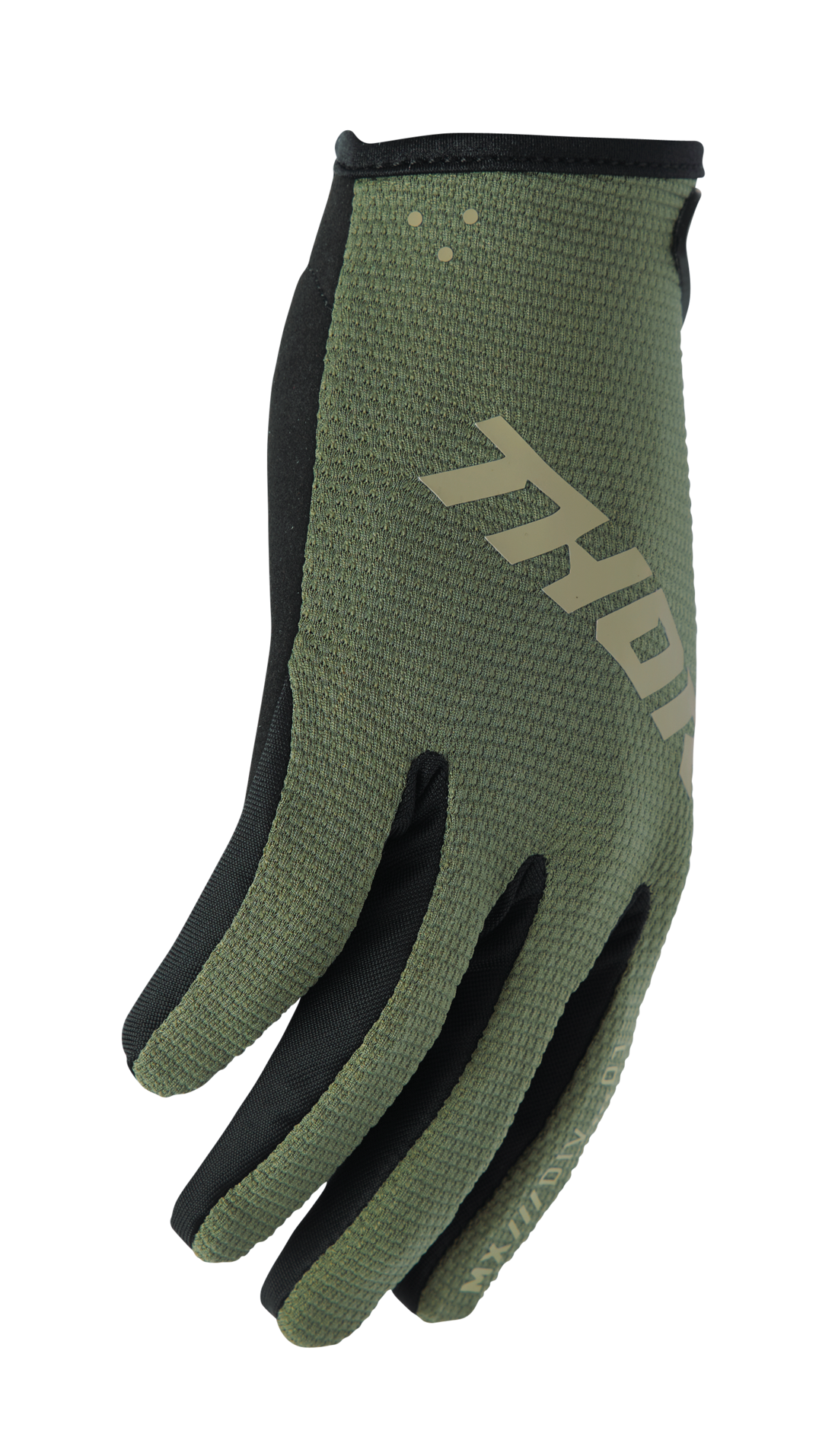 Dětské motokrosové / MTB rukavice THOR RIDEMODE STATIC barva camo zelená 