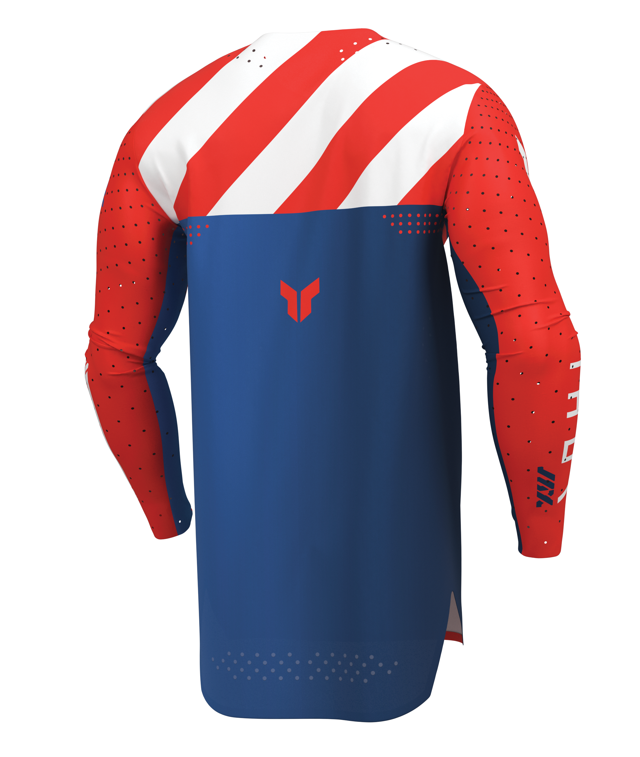 Lehký a pružný motokrosový - enduro dres THOR SPORTMODE SYNTH barva červená/modrá