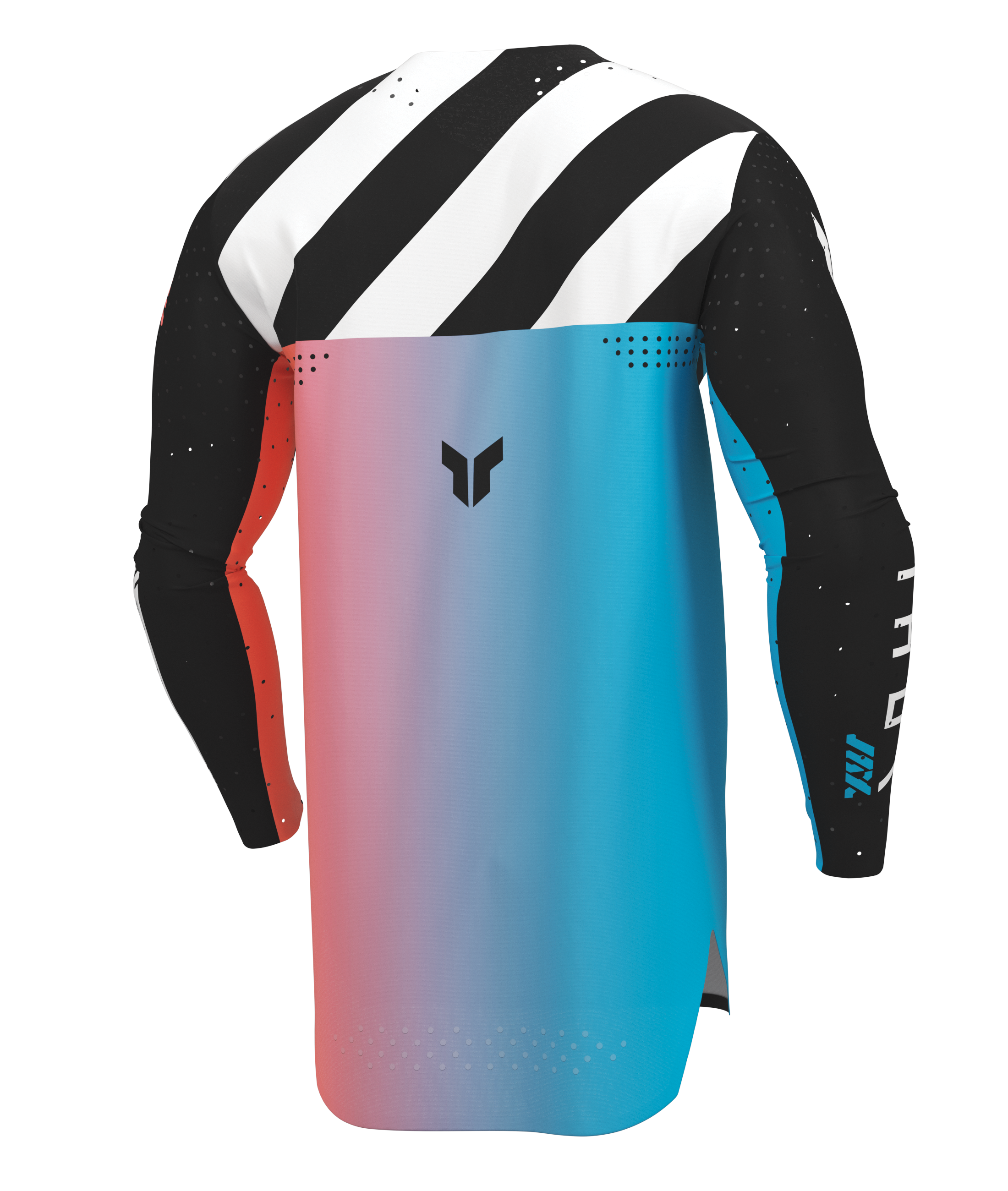 Lehký a pružný motokrosový - enduro dres THOR SPORTMODE SYNTH barva černá/modrá
