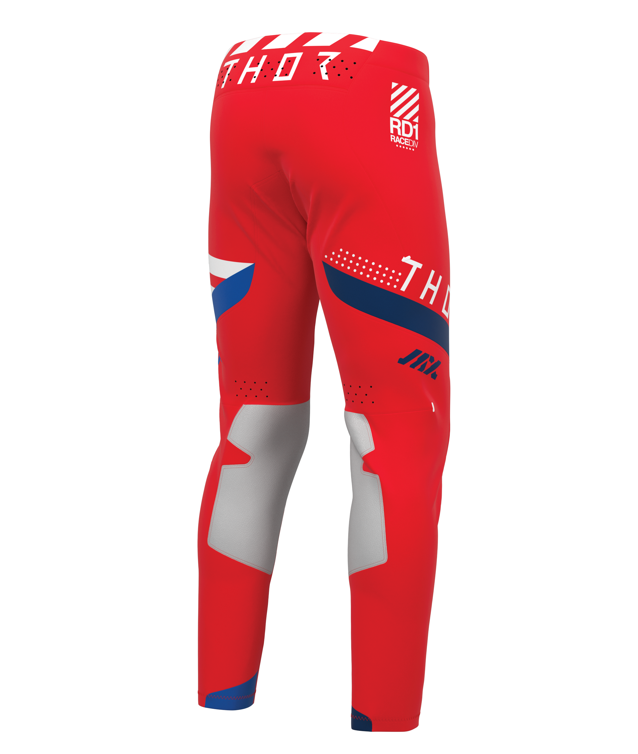 Lehké a pružné motokrosové - enduro kalhoty THOR SPORTMODE SYNTH barva červená/modrá