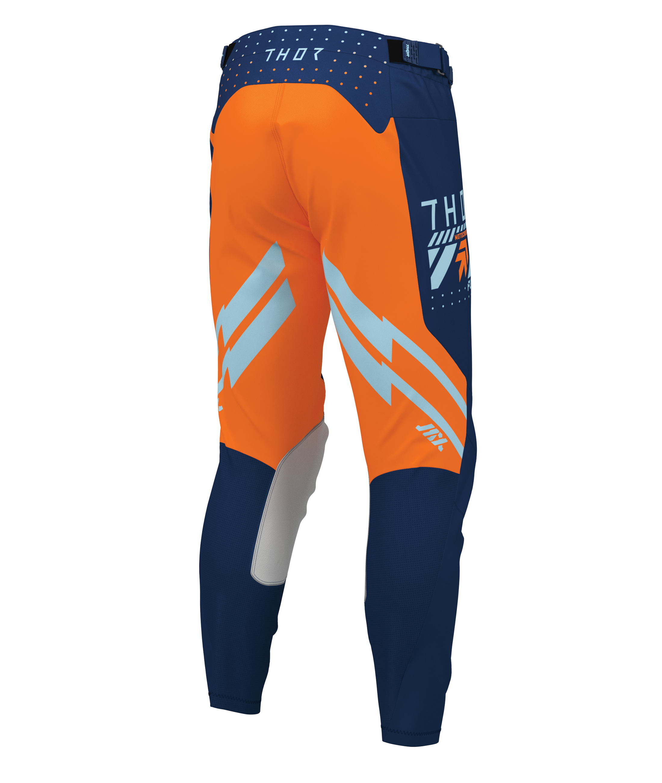 Motokrosové / enduro kalhoty THOR LAUNCHMODE FUTURA barva navy/oranžová 