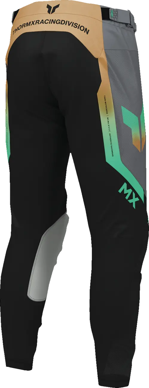 Ventilační motokrosové / enduro kalhoty THOR LAUNCHMODE VENTED AIR RAPTOR barva černá/šedá