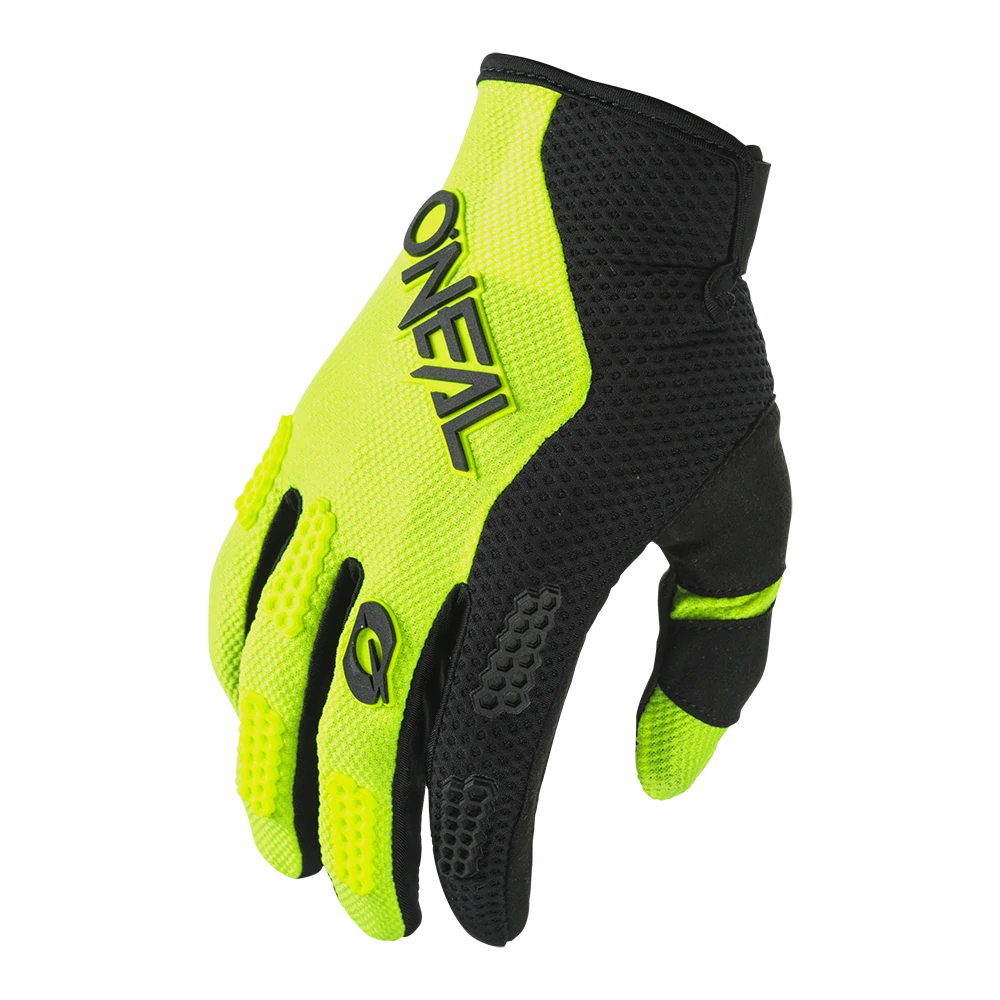 a Dětské motokrosové rukavice ONEAL ELEMENT žlutá fluo/černá vel. S