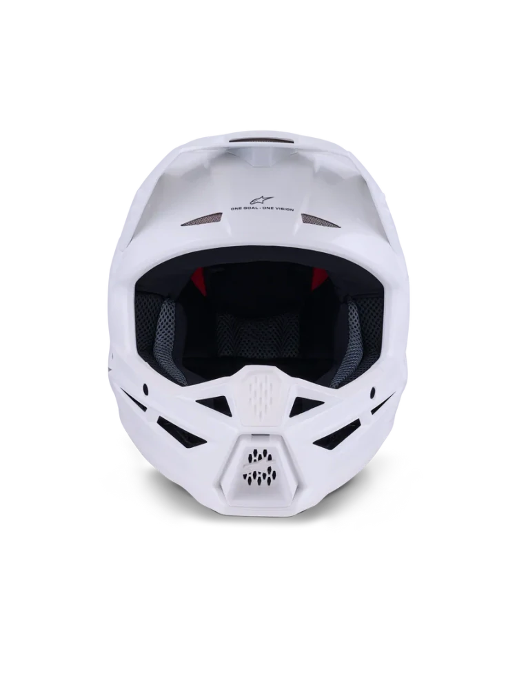 Motokrosová přilba ALPINESTARS SM3 / SM-3 / S-M3 / 8300426-2180 SOLID lesklá bílá