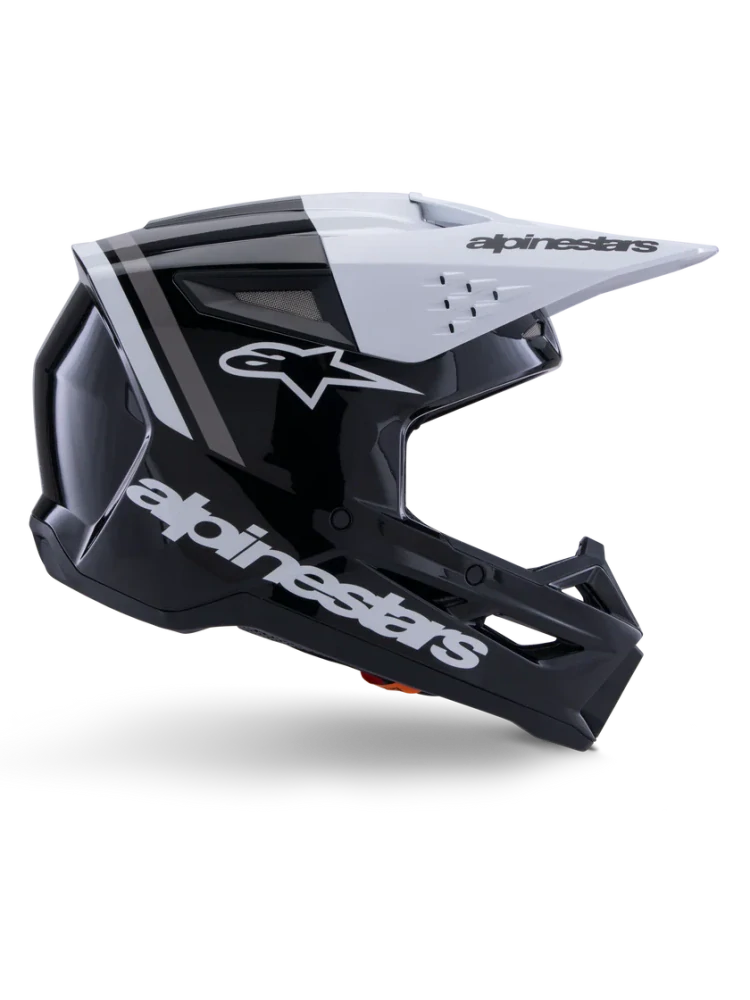 Motokrosová přilba ALPINESTARS SM3 / SM-3 / S-M3 / 8300726-1546 RADIUM černá/bílá/šedá