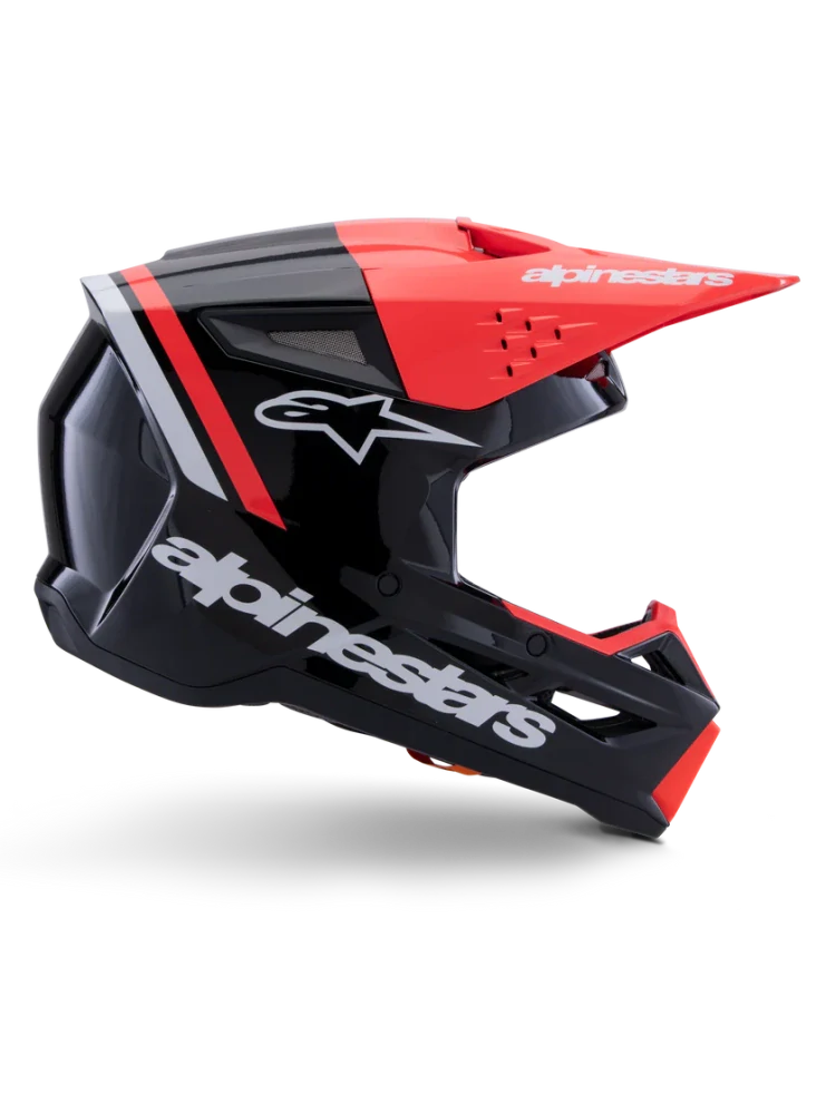 Motokrosová přilba ALPINESTARS SM3 / SM-3 / S-M3 / 8300726-1553 RADIUM černá/bílá/červená