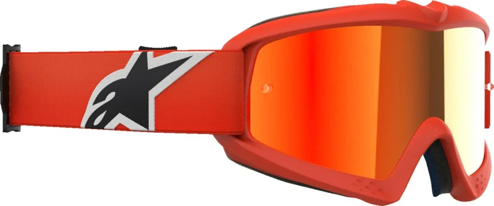 Dětské motokrosové / enduro / MTB brýle ALPINESTARS VISION CORP barva oranžová, červená zrcadlová čočka 