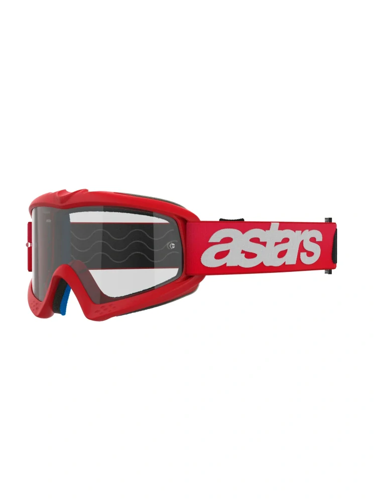 Dětské motokrosové / enduro / MTB brýle ALPINESTARS VISION BLAZE barva červená, čirá čočka 