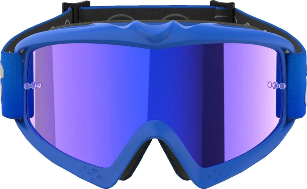 Dětské motokrosové / enduro / MTB brýle ALPINESTARS VISION BLAZE barva modrá, modrá zrcadlová čočka 
