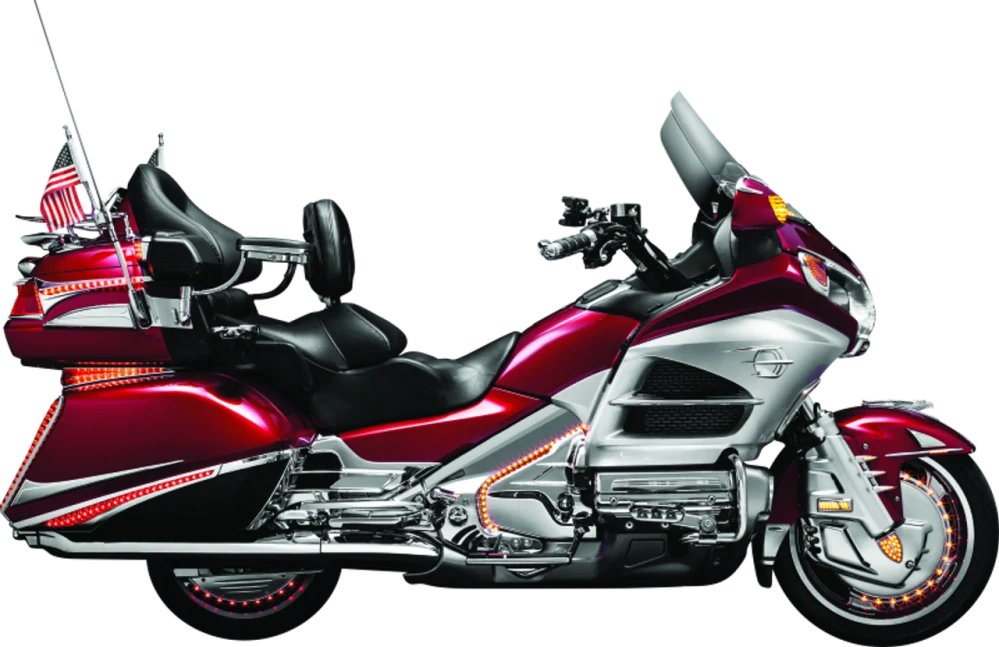 Držák na pití pro spolujezdce pro upevnění na motocykl KURYAKYN PASSENGER DRINK HOLDER pro HONDA GL 1800 GOLD WING rok 2001-2017 / HONDA F6B rok 2013 -2016 barva chromová
