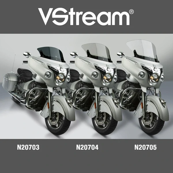 Plexi motocyklu NATIONAL CYCLE verze nízká N20703 pro INDIAN CHIEFTAIN rok 2014-2022 barva tmavě šedá, výška plexi 28,6 cm 