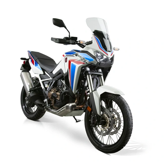 Plexi motocyklu NATIONAL CYCLE verze střední N20071 pro HONDA CRF 1100 AFRICA TWIN STANDART barva světle šedá, výška plexi 42,5 cm