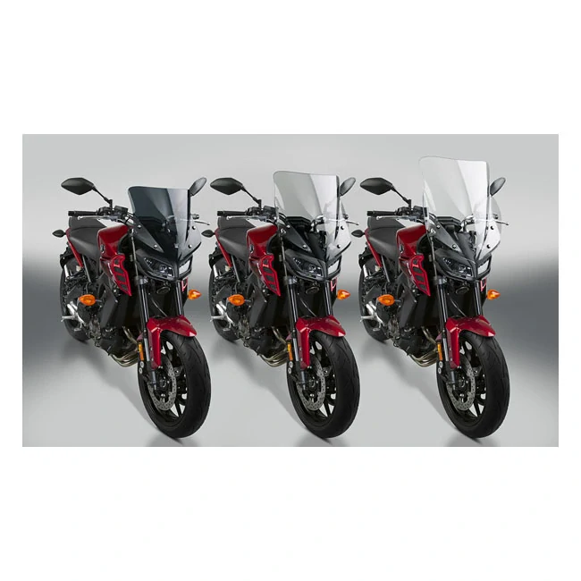 Plexi motocyklu NATIONAL CYCLE verze krátká pro YAMAHA FZ-09 rok 2017-2020 barva tmavě šedá, výška plexi 38,7 cm