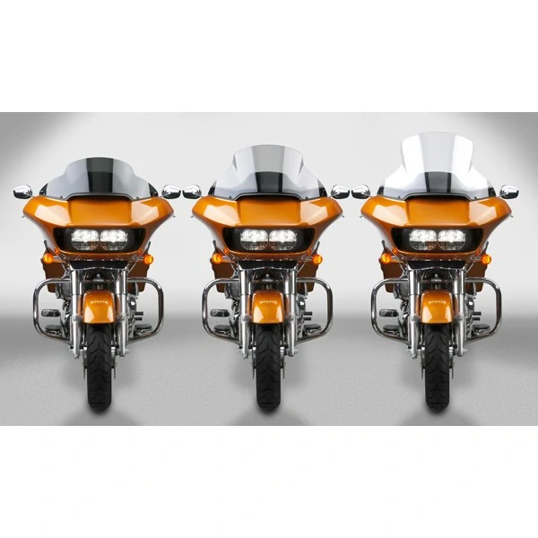 Plexi motocyklu NATIONAL CYCLE verze střední N20432 pro HARLEY DAVIDSON FLTR FLTRK rok 2024 barva světle šedá, výška plexi 31,7 cm