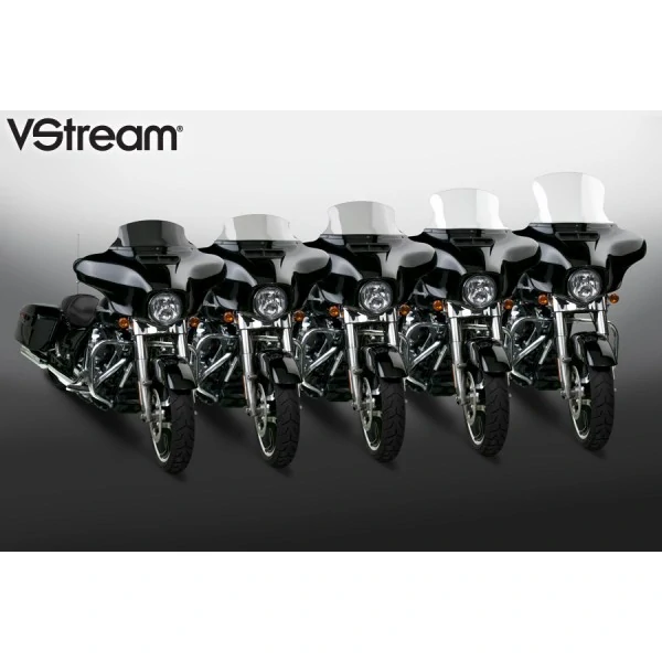 Plexi motocyklu NATIONAL CYCLE verze nízká N20410 pro HARLEY DAVIDSON Trike modely rok 2014–2025 barva světle šedá, výška plexi 19 cm 