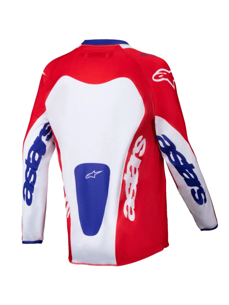 a Dětský motokrosový komplet kalhot a dresu ALPINESTARS RACER MELT barva červená/bílá velikost 26+L