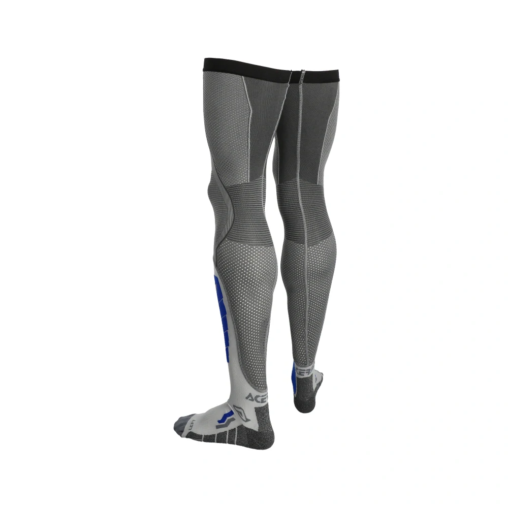 Motokrosové nadkolenky / vysoké motokosové ponožky ACERBIS X-LEG PRO VENTED barva šedá/modrá
