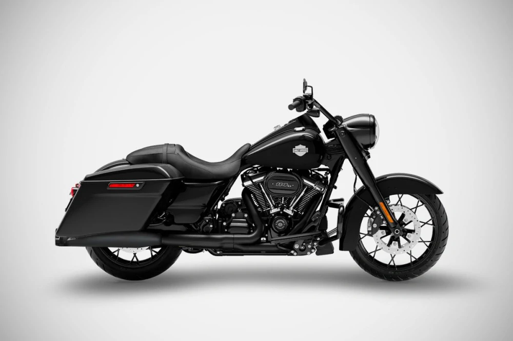 Homologované koncovky výfuku motocyklu ZARD SLIP ON MUFFLERS HOMOLOGACE E3 pro motocykl HARLEY DAVIDSON ROAD KING rok 2006-2016 viz popis, barva černá/černé zakončení 