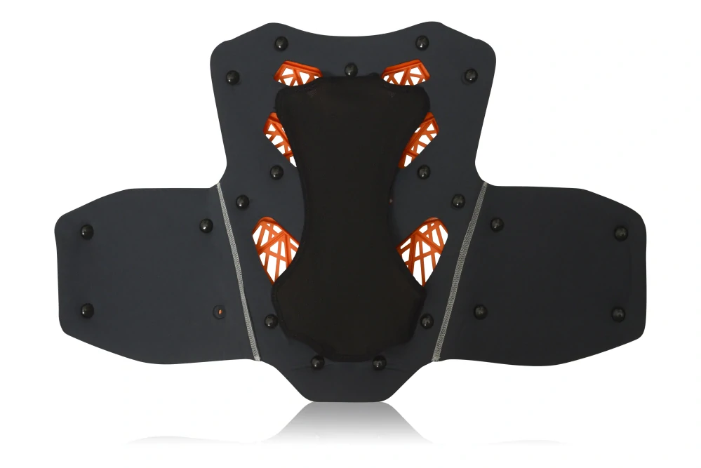 Dětský motokrosový hrudní/zádový/ramenní chránič ACERBIS GRAVITY KID level 2 BODY ARMOUR vhodný pro děti ve věku 8–13 let, výška postavy 125–160 cm, barva černá/oranžová