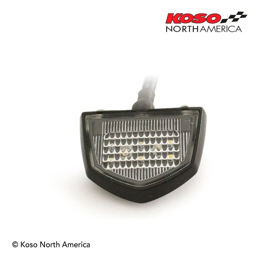 Led osvětlení SPZ motocyklu KOSO LICENSE PLATE LIGHT LED HD009200 barva černá, 12V, rozměry délka 45,6 mm x šířka 28,8 mm x výška 11,8 mm 